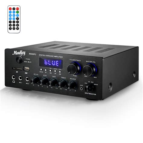 Buy Moukey Home Audio Amplifier Stereo Receivers with Bluetooth 5.0 ...