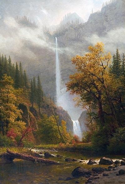 Multnomah Falls | Bierstadt | Painting Reproduction 17033 | TOPofART