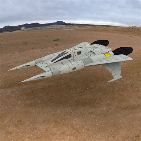 Buck Rogers Starfighter free 3D Model OBJ - CGTrader.com