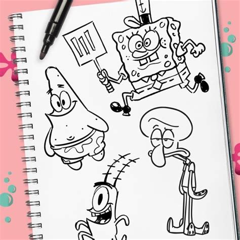 Learn How to Draw SpongeBob and Friends | Spongebob drawings, Cute ...