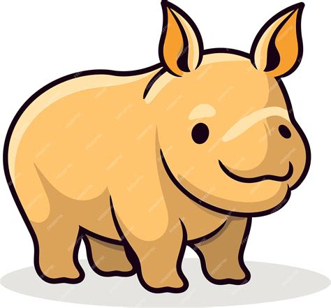 Premium Vector | Rhino Outline Vector IllustrationVector Rhino Logo Design