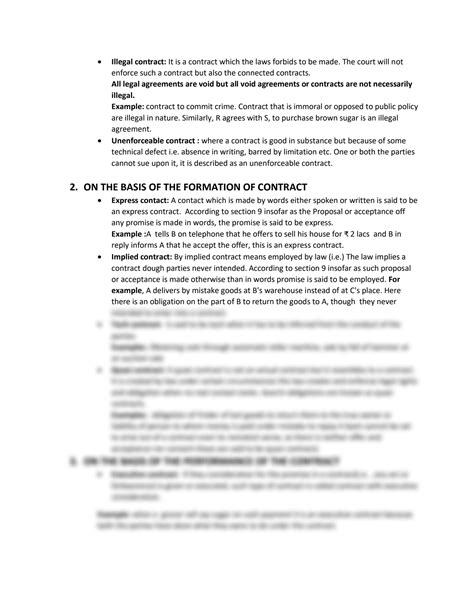 SOLUTION: Types of contract - Studypool