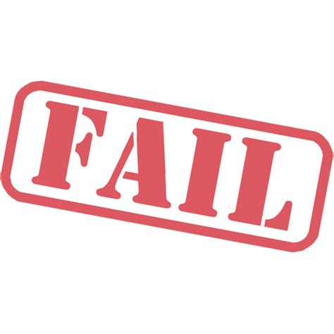 Fail Stamp PNG Transparent Images