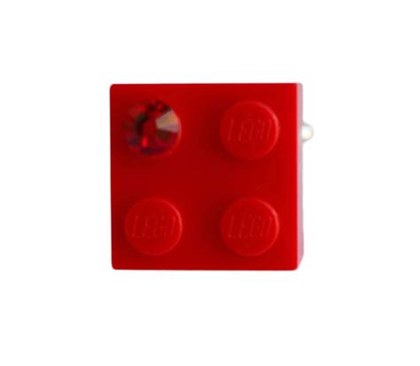 Red LEGO® Brick 2x2 With a Red SWAROVSKI® Crystal on a - Etsy