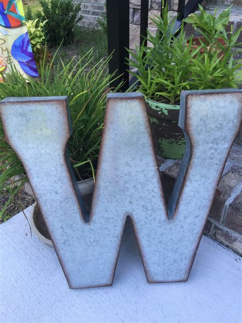 Metal Letters Wall Decor Wall Metal Letter Galvanized - Etsy