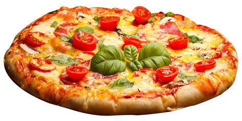 Pizza PNG transparent image download, size: 2500x1250px