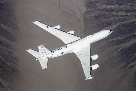 NEWLY MODIFIED U.S. NAVY E-6B MERCURY AIRBORNE COMMAND POST AIRCRAFT ...