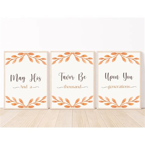 The Blessing Lyrics Wall Art 3 Piece Wall Artabove Couch Artabove Crib ...