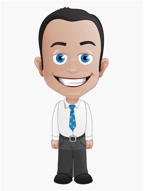 Businessman Clipart Male Character - Animated Man Clip Art, HD Png ...