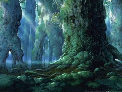 Princess Mononoke | Fantasy landscape, Scenery, Ghibli art