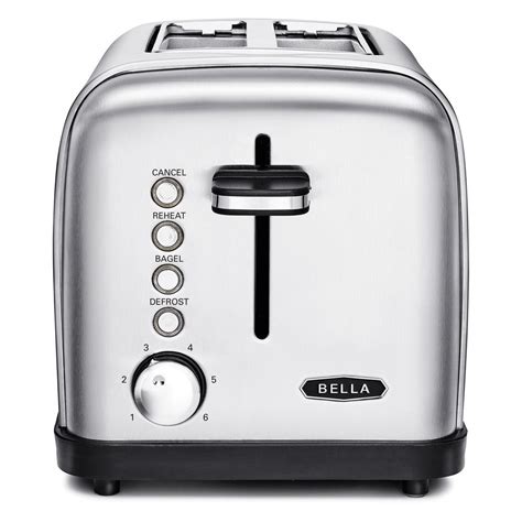 Bella Classics 2-Slice Stainless Steel Toaster-BLA14466 - The Home Depot