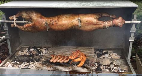 Whole Lamb BBQ On a Spit - Barbecue Tricks