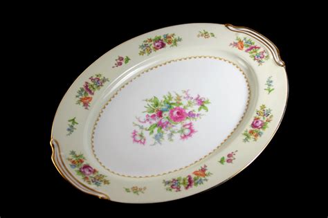 Noritake China Oval Platter, Empire, Occupied Japan, Floral Pattern, 12 ...