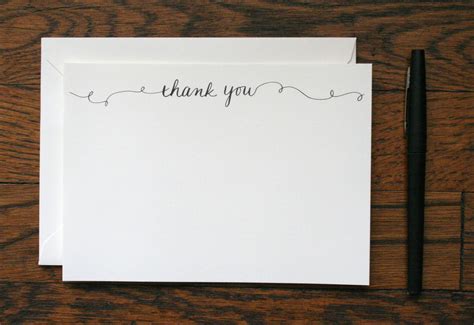 Thank You Stationery - set of 12 cards + envelopes — Paper by JLee