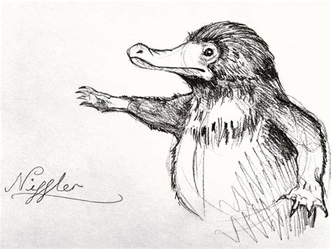 Niffler by jessburnett on DeviantArt Harry Potter Sketch, Art Harry ...