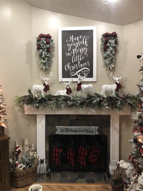 #christmas #mantel #hobbylobby #homedecor #christmasdecor