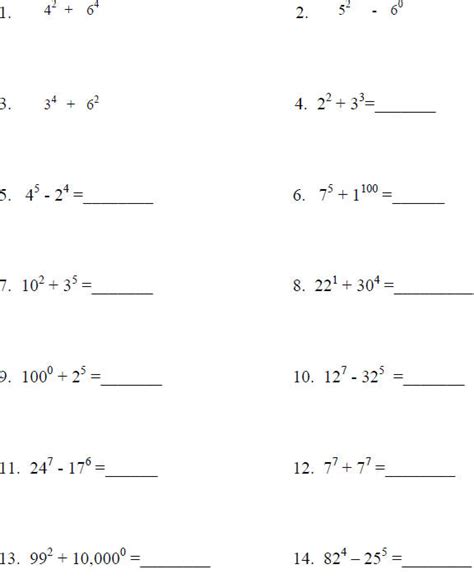 Adding/subtracting exponents wor