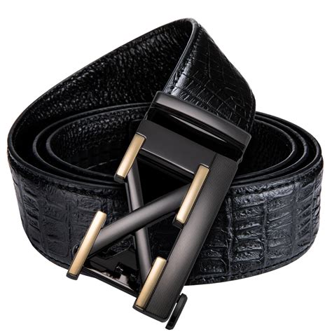 DiBanGu Luxury Casual Mens Belt Classic Black Leather Belts for Jeans ...