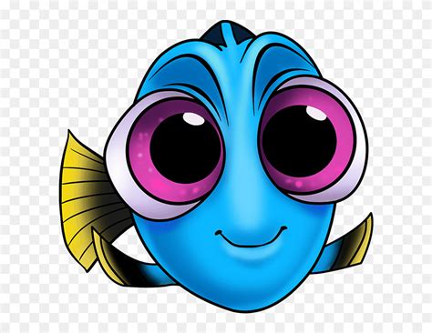 How To Draw Baby Dory From Finding Dory - Baby Dory Drawing Easy ...