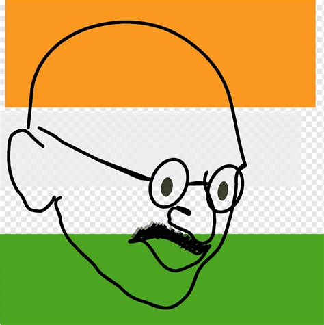 Mahatma Gandhi, Bandeira, Indiana, Tricolor, Açafrão, Laranja, Branco ...