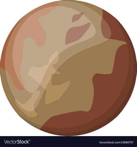 Pluto planet space image Royalty Free Vector Image