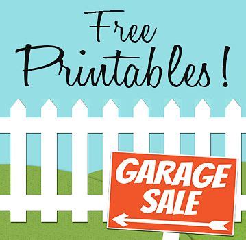 Top 10 Free Printable Garage Sale Signs | Yard sale printables, Yard ...