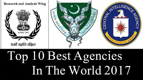 Top 10 Best Intelligence Agencies in The World 2017 - YouTube