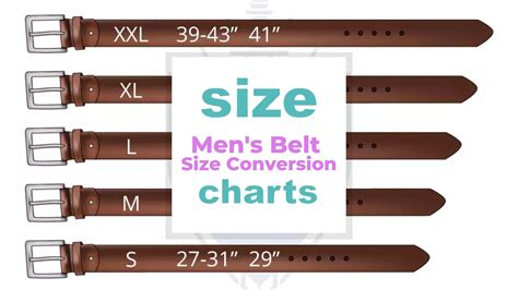 Men's Belt Size Conversion - Size-Charts.com - When size matters