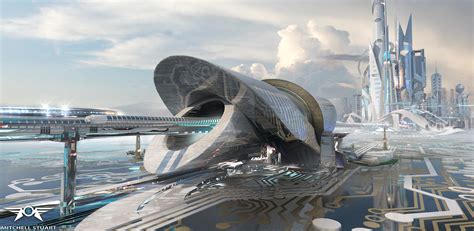 ArtStation - Utopia Hub, Mitchell Stuart | Moderne architectuur ...