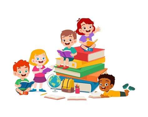 Free Clip Art Children Reading