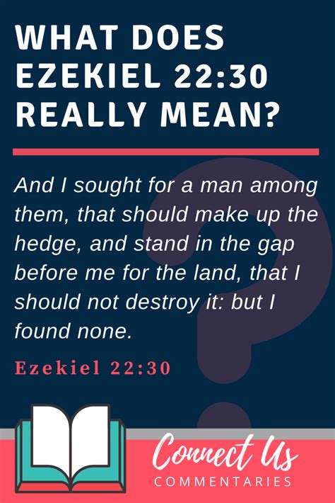 Meaning of “Stand in the Gap” – Ezekiel 22:30 KJV – ConnectUS