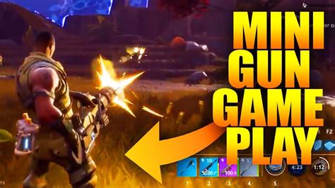 FORTNITE MINIGUN GAMEPLAY - YouTube