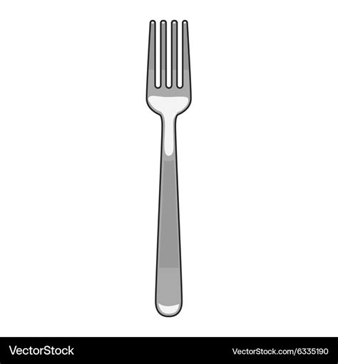 Fork cartoon Royalty Free Vector Image - VectorStock