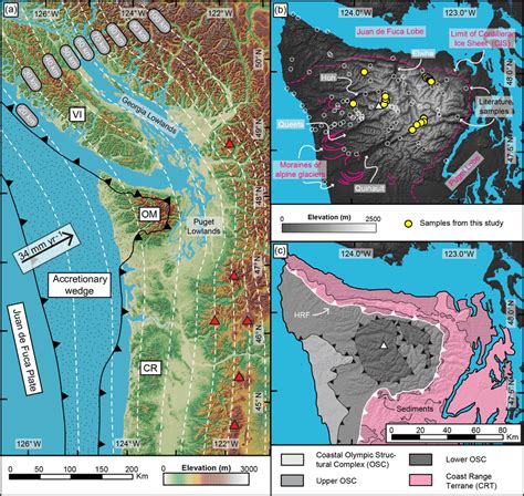 (a) Overview map of the Cascadia Subduction Zone showing the extent of ...