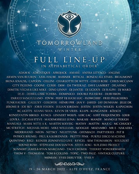 Tomorrowland Festival 2024 Lineup - Susi Zilvia