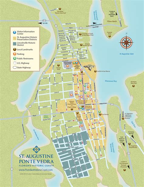 St Augustine Printable Tourist Map - Best Tourist Places in the World