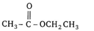 The structural formula of ethyl ethanoate is