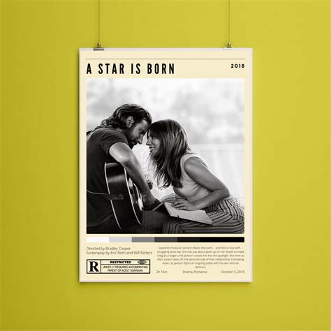 A Star is Born Retro Movie Poster DIGITAL DOWNLOAD 8x10 Inches - Etsy