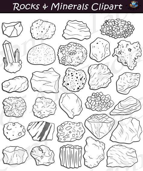 Clipart Rocks Minerals