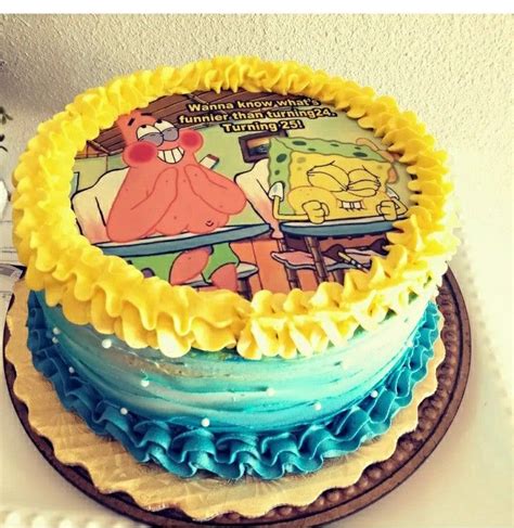 SpongeBob Patrick Birthday Cake Aged Spongebob Cake, Spongebob Patrick ...