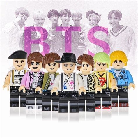 BTS Self-Locking Lego Inspired ABS Building Blocks Toy Figures Set - Other