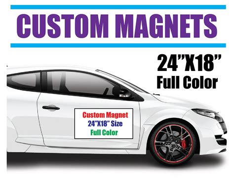 Custom Car Magnets Magnets 24x18 Full Color - Etsy