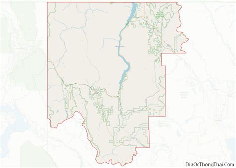 Map of Lincoln County, Montana - Địa Ốc Thông Thái