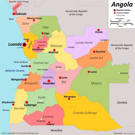 Angola Map | Detailed Maps of Republic of Angola