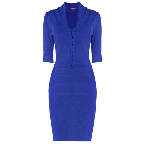 Grace Azure Blue Work Dress | Blue work dress, Dresses for work, Dresses