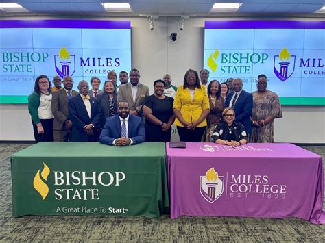 Bishop State Community College and Miles College sign a partnership ...