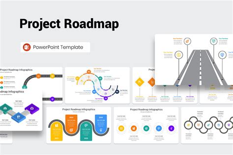 Project Roadmap PowerPoint Template | Nulivo Market