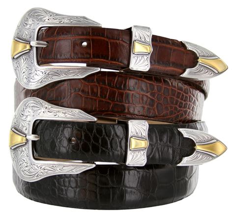 Colorado Men's Belt Italian Calfskin Genuine Leather Designer Dress ...