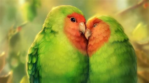 Parrots Birds Art HD Animals Wallpapers | HD Wallpapers | ID #34461