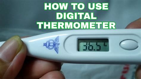 HOW TO USE DIGITAL THERMOMETER #howto #indaygargar - YouTube